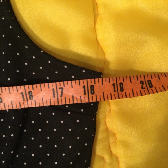 H & M Black Dress with White Polka dots and Crisscross back strap - Picture 8 of 12